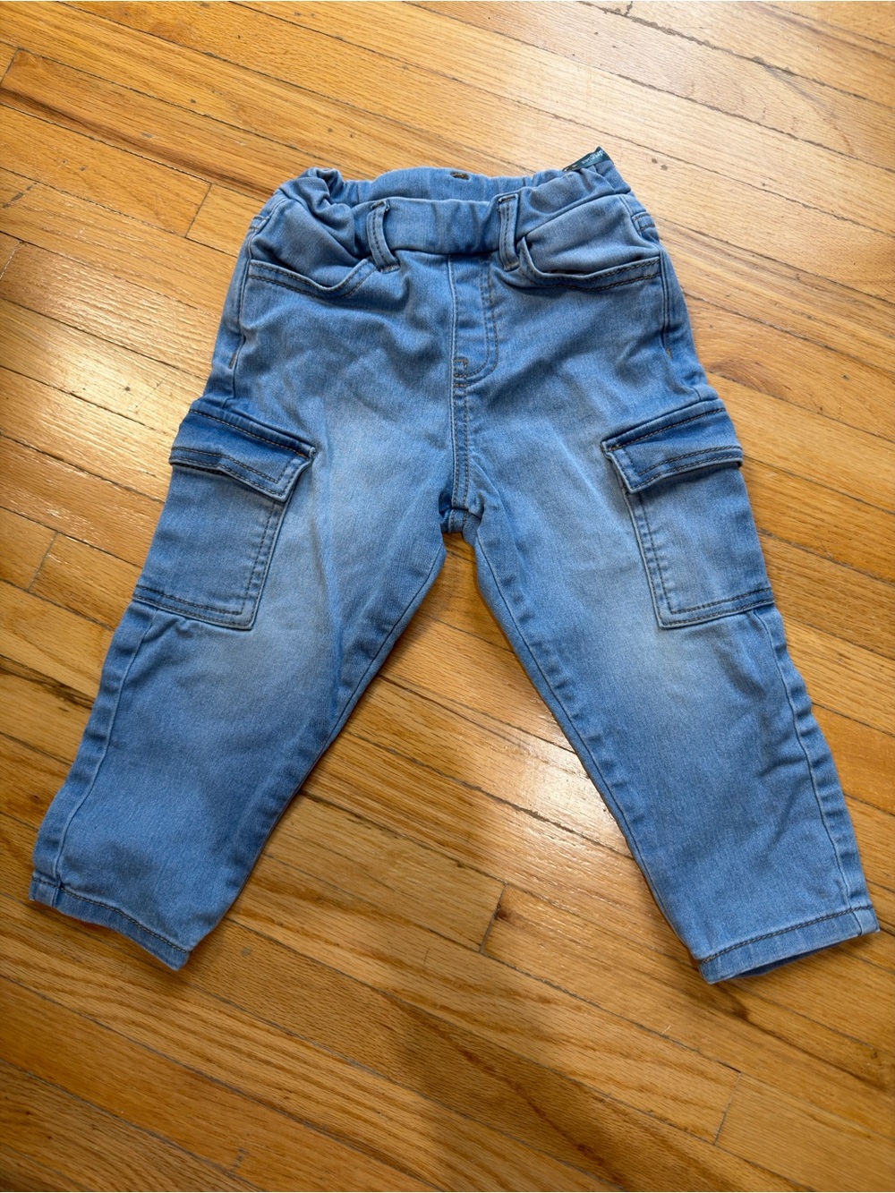 Mayoral Light Blue Cargo Denim Pants for Kids
